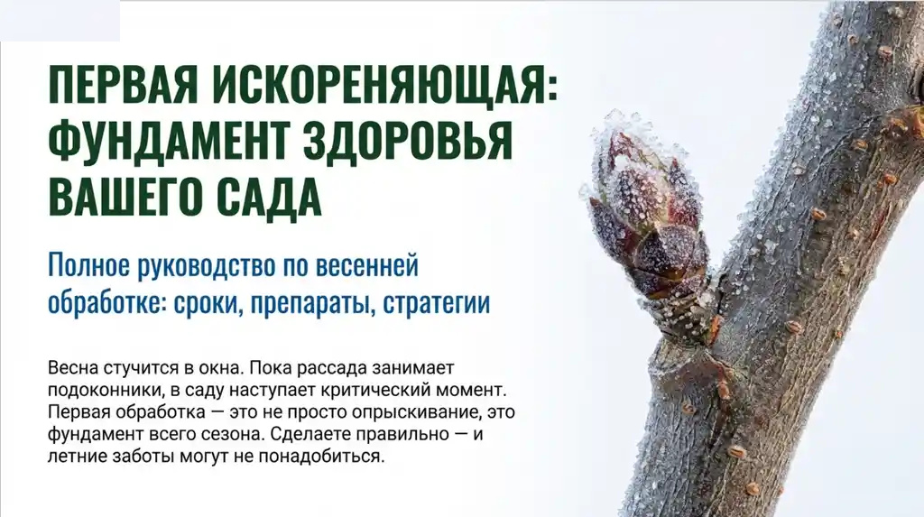 Весеннее пробуждение: первая обработка сада от вредителей