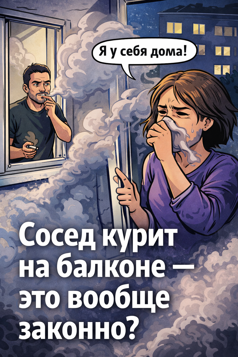 Как курение соседа на балконе нарушает ваше спокойствие?
