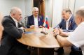 Глава Карачаево-Черкессии Рашид Темрезов в День России вручил ордена за заслуги перед регионом депутату Госдумы Зауру Геккиеву и президенту международной черкесской ассоциации Хаути Сохрокову из Кабардино-Балкарии