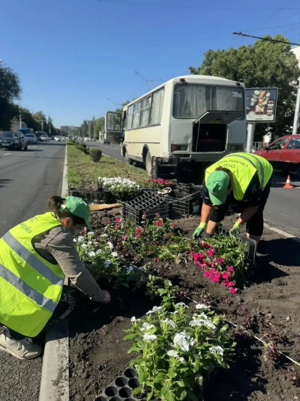 В Черкесске продолжаются плановые работы по покосу травы и высадке цветов В Черкесске продолжаются плановые работы по покосу травы и высадке цветов
