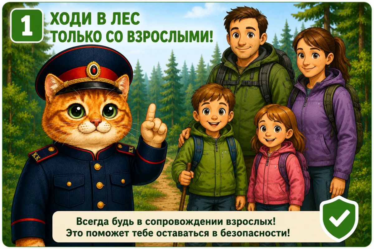 СК России разъясняет детям правила безопасного поведения в лесу СК России разъясняет детям правила безопасного поведения в лесу
