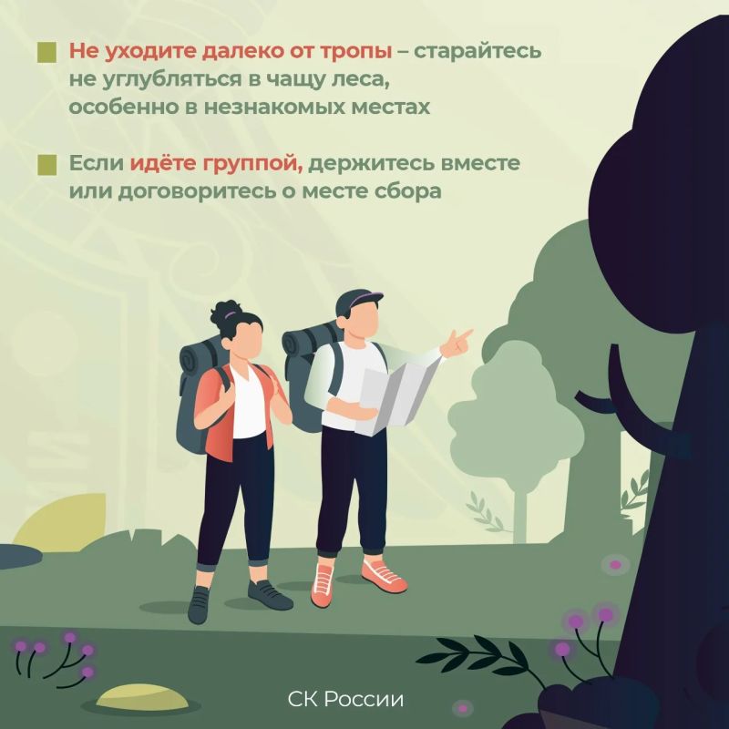 Региональное следственное управление призывает граждан соблюдать меры безопасности при собирании грибов Региональное следственное управление призывает граждан соблюдать меры безопасности при собирании грибов