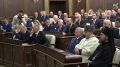 Полномочный представитель Президента РФ в Северо-Кавказском федеральном округе Юрий Чайка после инаугурации Главы Карачаево-Черкесской Республики Рашида Темрезова поздравил его избранием