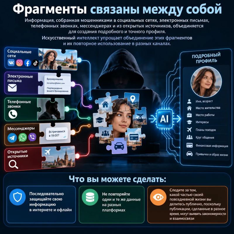 Цифровой след: как мошенники собирают досье на вас